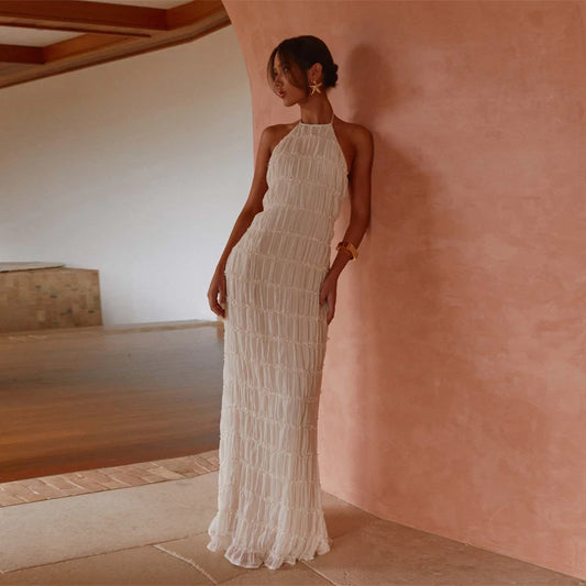 Paloma - Estrella Ibiza Vestido Ibiza Halter Fruncido